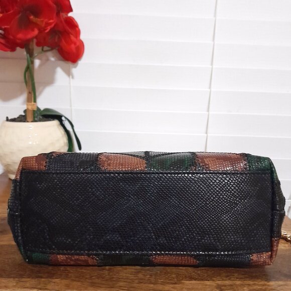 SOLD🟠🟠🟠🟠🟠🟠Anthropologie Patchwork Clutch Shoulder Crossbody Bag Purse - Picture 9 of 11